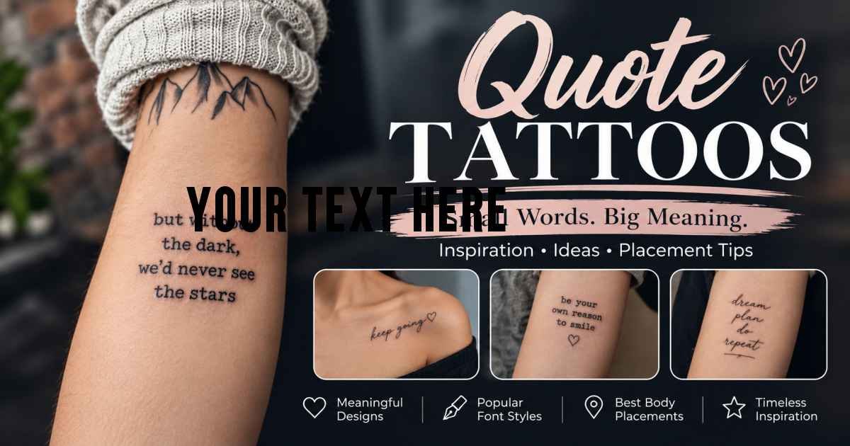 quote tattoos